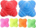 6pcs Hexagonal Reaction Balls Agility Training Balls for Hand-Eye Coordination Reflex Improvement Goalkeeper Training Equipment Multi-Color for Speed and Alertness Development