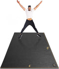 GXMMAT Large Exercise Mat 6'x4'/6'x5'/6'x6'(7mm), Thick Workout Mats for Home Gym Flooring, Extra Wide Non-Slip Durable Cardio Mat, Shoe Friendly, Perfect for Plyo, MMA, Jump Rope, Weights, Fitness