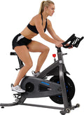 Sunny Health & Fitness Premium ASUNA Indoor Stationary Exercise Bike, Indoor Cycling Equipment w/Step-less Magnetic Resistance Plus Adjustable Handlebar & Seat, Home Cardio Training Machine for Adult