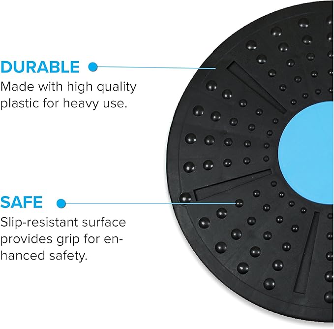 Daiwa Felicity Balance Board Disc Wobble Board – Physical Therapy Stability Trainer, Lightweight Core Balance Disc (1 lb) Supports Up to 300 lbs, Non-Slip Round Balance Board for Core Workout, Rehab, Standing Desk Fitness