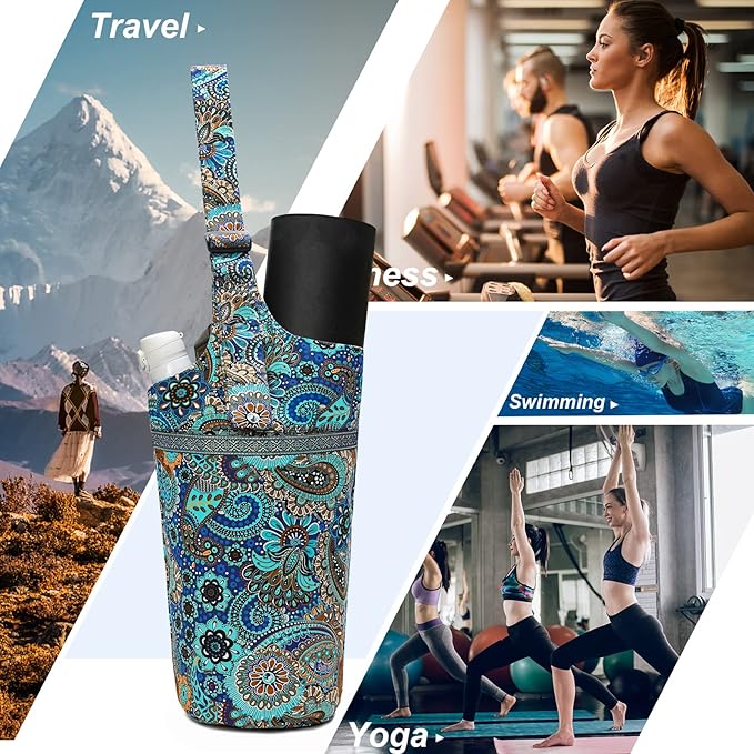 IwIeIaIrI Yoga Mat Bag for Women with Large Size Pocket and Zipper Pocket,Yoga Gifts Accessories with Adjustable Shoulder Strap- Fits Most Workout Stuff