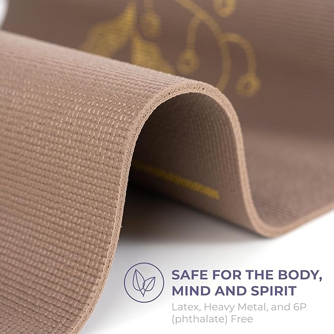 Ascend Yoga Mat - Premium 6mm Thick, 72" x 24", Solid or Reversible Print, Non Slip, Tear Resistant, Workout Mats for Pilates, Home, Studio, Fitness, Gym, Training, Floor Stretching