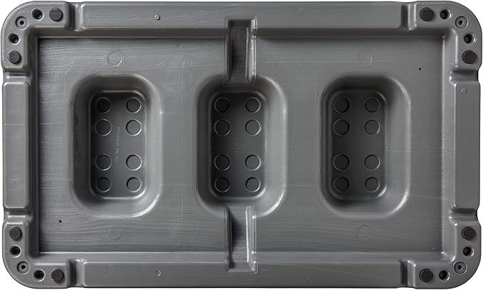 The Step (Made in USA) 4 Inch Stackable Aerobic Exercise Platform (Grey) with Non-Slip Surface and Nonskid Feet to Prevent Sliding