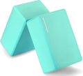 Fitvids Set of 2 High Density Yoga Blocks, 9"x6"x4" Each, Pair, Multiple Colors