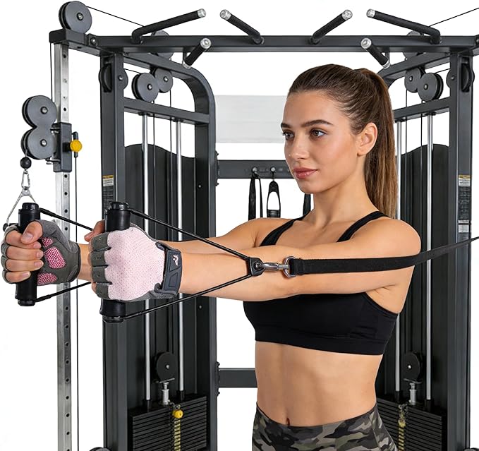 Women's Workout-Cycling-Fingerless-Gloves with Anti-Slip Palm - Breathable Grip Weightlifting Gym Sport Gloves