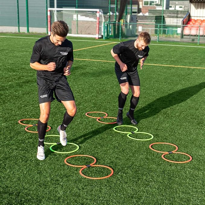 FORZA Agility Rings [12 Pack] | Speed & Agility Training Equipment for Athletes - Available in 10 Colors