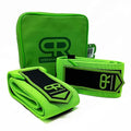 Elbow Wraps for Weightlifting - Heavy Duty Construction, 25% More Elasticity, Reinforced Stitching, Extra Wide Fastener, Easy to Adjust, (Neon)