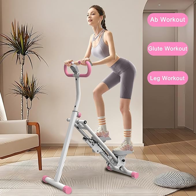 Stair Stepper for Home,Vertical Climber Workout Machine with Stable Frame and Adjustable Handlebar for Legs Workouts,Full-Body Cardio Workout Equipment for Women & Men