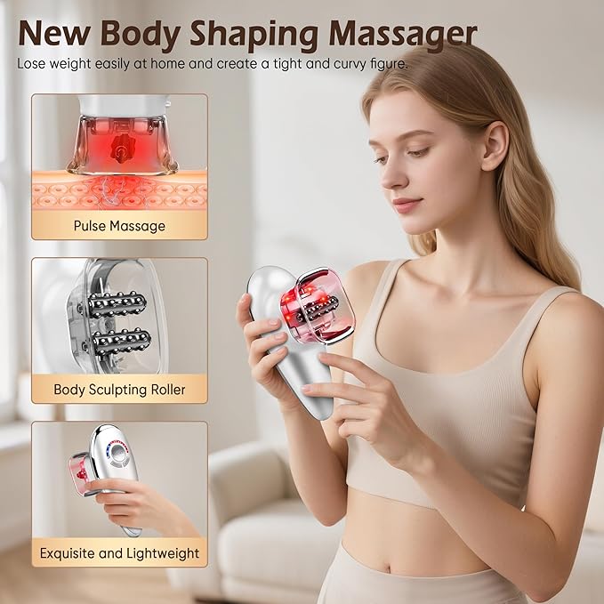 Body Sculpting Machine - Skin Tightening Device for Body, Portable Cellulite Machine for Home Use, Adjustable Body Sculpting Machine, Suitable for Thighs, Abdomen, Waist,Effectively Tightens the Skin