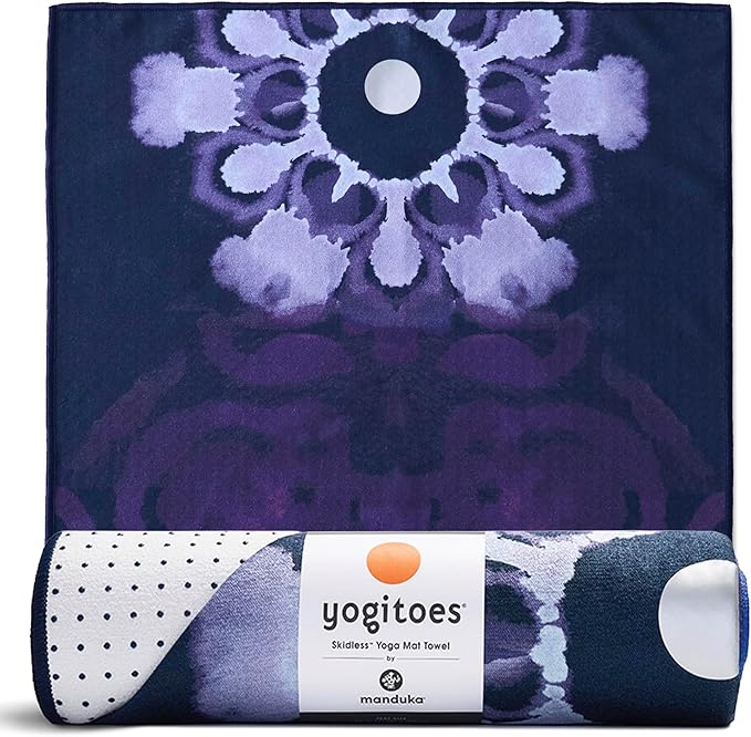 Yogitoes Yoga Hand Towel - Quick Drying Microfiber, Lightweight, Easy for Travel, Use in Hot Yoga, Vinyasa and Power, 16 Inch (40cm)