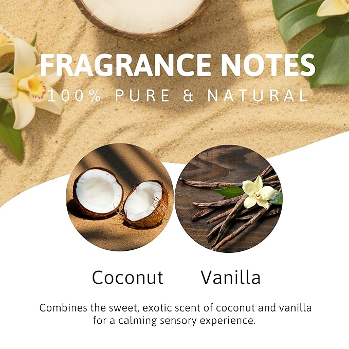 Best of Nature Coconut Vanilla Massage Oil – Gallon Massage Oil for Massage Therapists, Professional Body Oil for Massage, Smooth Glide, Light Scent, 64 fl oz