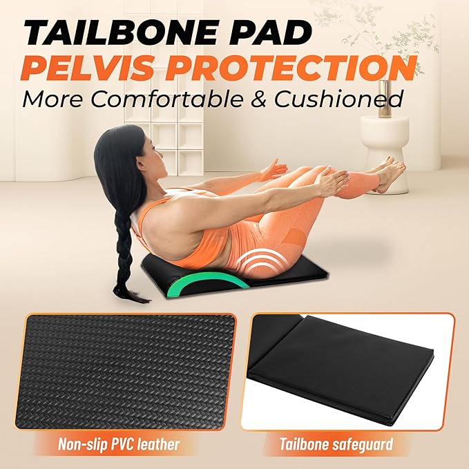 Yes4All Abdominal Exercise Pads, Foldable Ab Workout Equipment for Home Gym Core Training & Back Stretching, Sit Up Mat for Floor Exercises