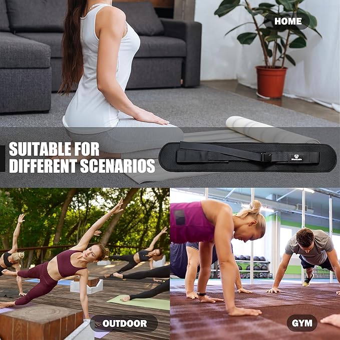 Hip Thrust Belt, Fully Upgraded Hip Thrust Belt for Dumbbells, More Comfortable Hip Thrust Belt, Home Gym Hip Thrust Belt with Wider and Longer Anti-Slip Pads.
