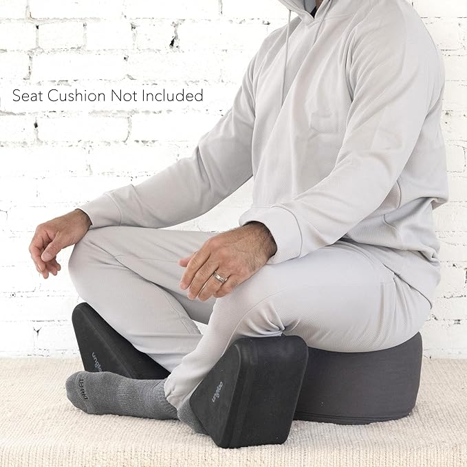 Ungloo Supportive Yoga Block Wedges for Seated Meditation – Elevates Knees, Reduces Hip Pressure, and Improves Cross-Legged Posture