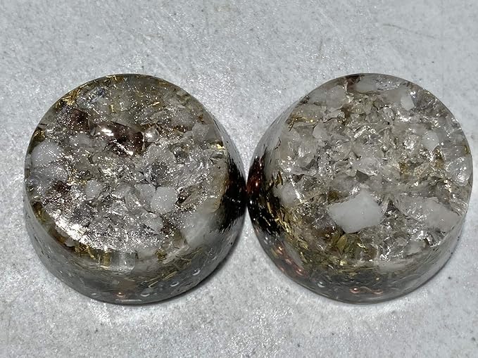 Quartz Mix Orgone Generator Energy Accumulator 528Hz/7.83Hz/Advance Harmonics Many Beautiful Ingredients and Colors! (Quartz Mix)
