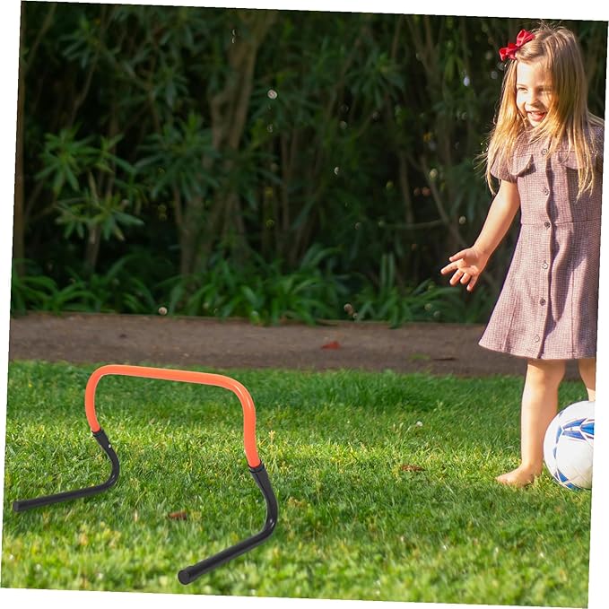 Wear-Resistant Plastic Agility Hurdle Adjustable Speed Training Equipment for Soccer Outdoor Practice with Stable Base for Core Strength and Football Drills