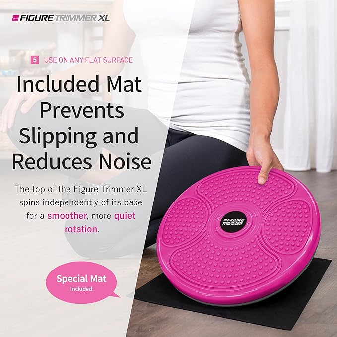 Daiwa Felicity Figure Trimmer Ab Twister Board - Waist Twister Machine for Core & Abs Exercise - Waist Twisting Fitness Tool, Dizzy Disc Twist Board for Slimming Workout & Reflexology