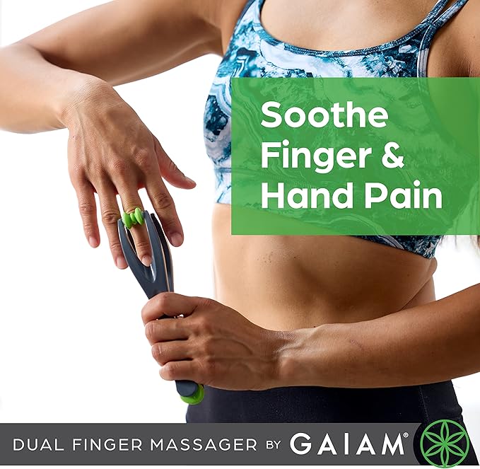 Gaiam Finger Massager Dual-Sided Hand