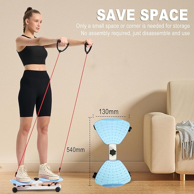 HOTWAVE Waist Twister Board – 360° Rotating Fitness Board for Core Workout, Weight Loss, and Waist Toning – Non-Slip Surface with Adjustable Resistance – Home Exercise Equipment for Men & Women