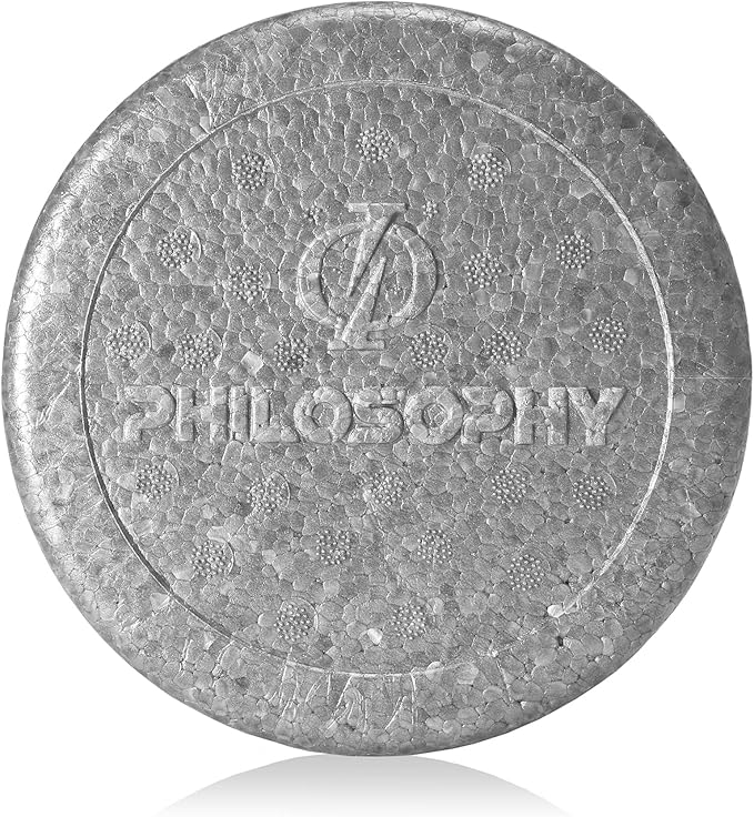 Philosophy Gym 12" High-Density Foam Roller for Exercise, Massage, Muscle Recovery - Round, Gray
