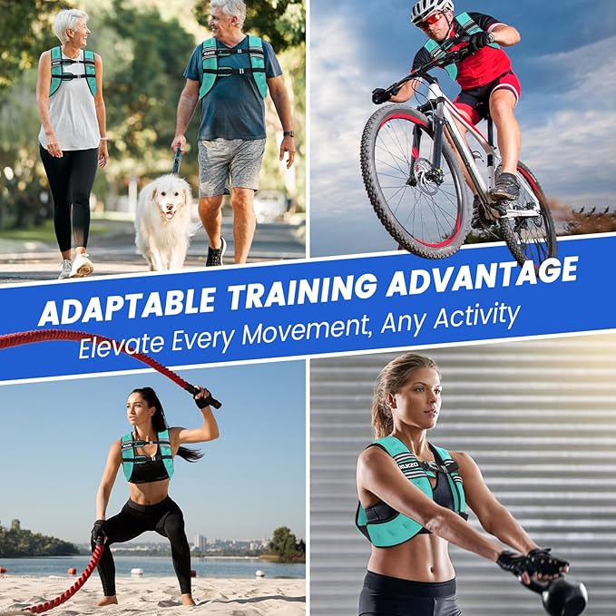 Weighted Vest Woman, 6/8/12/16/20/25/30 Lb Unisex Reflective Strength Training Weight Vest For Running, Jogging, Cardio & Workouts