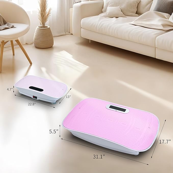 Full Body Vibration Platform Crazy Fitness Massage 10-Frequency Weight Loss & Fat Burner Shaking Machine for Unisex