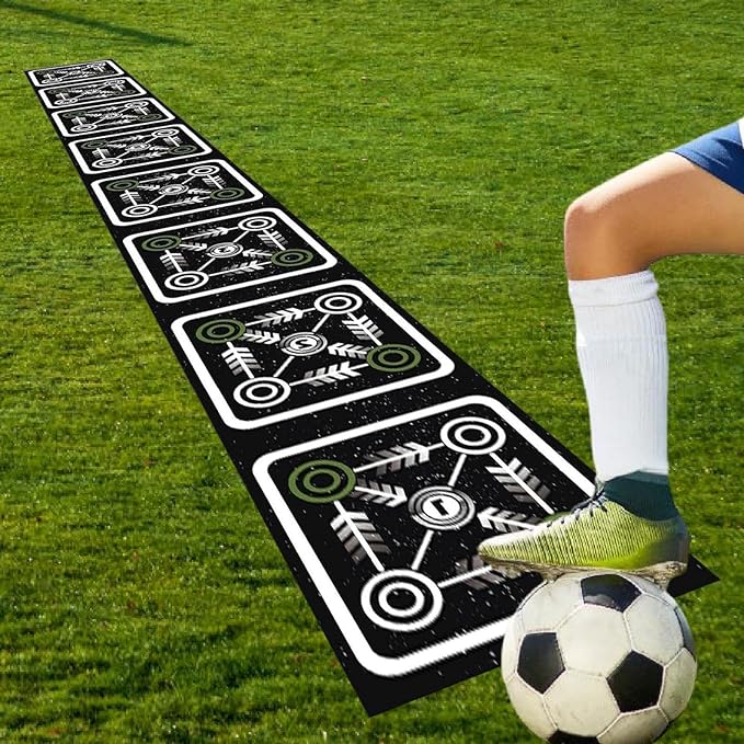 Agility Ladder Mat Pad Anti Slip Foldable Baseball Soccer Basketball Footwork Practice Speed Training Equipment for Exercise