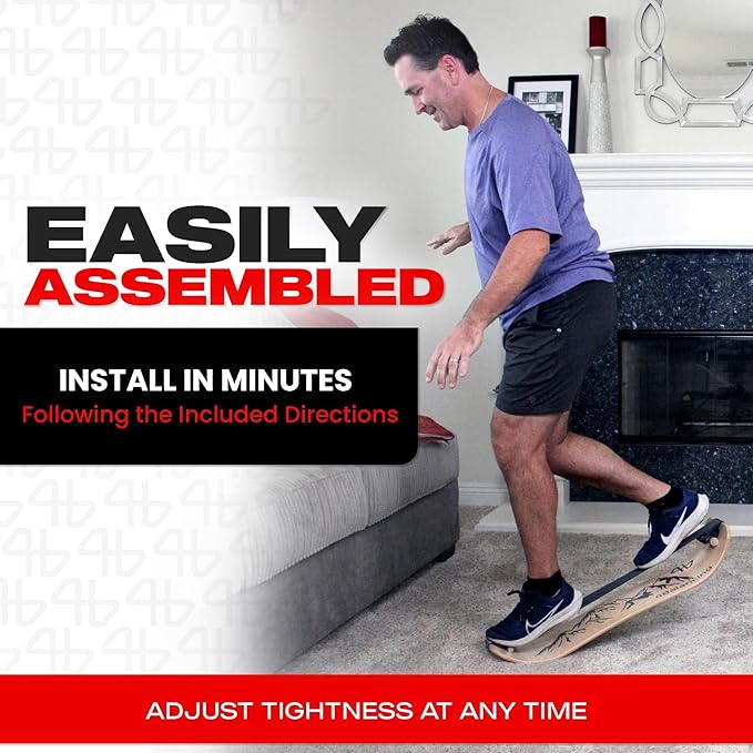 Balance Trainer for Adults - Slackboard Standing Desk Balance Board and Home Workout Equipment, Balancing Trainer for Yoga, Strength, Coordination, Concentration