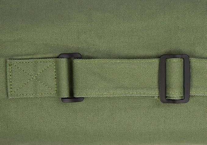 Cotton yoga mat bag with Pockets and Adjustable Strap - Full Zip Cargo Yoga Mat Carrier Bag - Bag for 1/4" 1/3" Thick Yoga Mat