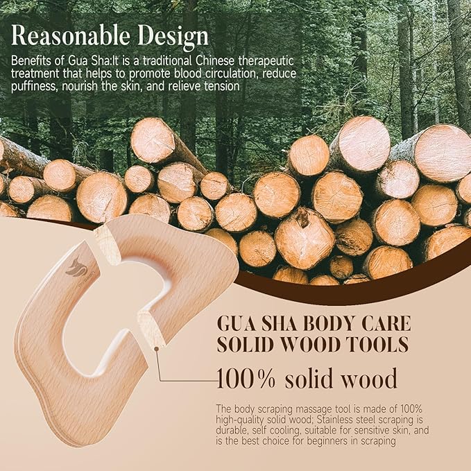 Wood Massage Tool (gua sha Board)