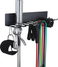 Gym Storage Rack Resistance Band Rack Wall Mount Barbell Rack Heavy Duty Home Gym Storage Rack for Gym Equipment, Exercise Bands, Lifting Belts and Jump Ropes, Gym Accessories