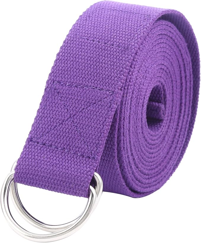 Gelante Fitness Exercise Yoga Strap - Durable Cotton 10 Feet Long