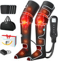 ALLJOY Leg Massager for Circulation and Pain Relief FSA, Gifts for Men Women Dad Mom, Leg Massager with Heat and Compression, 2 Heat 5 Modes 4 Intensities 4 Extenders