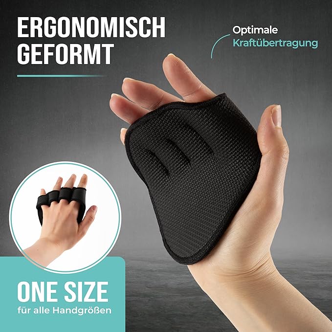 PULLUP & DIP Neoprene Grip Pads Lifting Grips, The Alternative to Gym Workout Gloves, Lifting Pads for Weightlifting, Calisthenics & Powerlifting, No More Sweaty Gym Gloves
