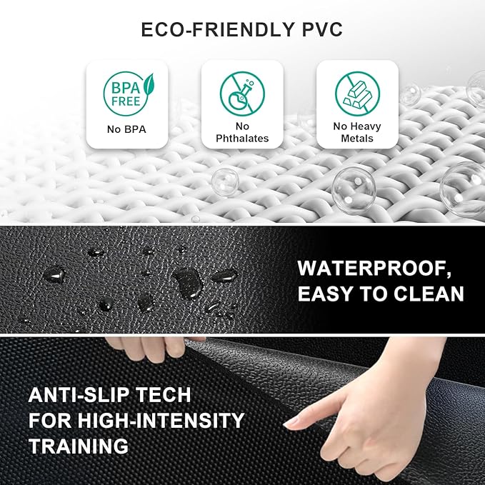 Foldable Treadmill Mat Walking Pads, Bike Exercise Equipment Mat, 1/4" Thick, 68"x24" Anti-Slip Waterproof Floor Protector for Carpet, Home Hardwood, Home Gyms, Workout Fitness Machines, Yoga, Gift