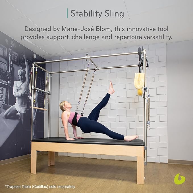 Balanced Body Stability Sling, Guided Support for Core and Back, Trapeze Table (Cadillac) Pilates Machine Equipment, Workout Equipment for Home Gym or Pilates Studio