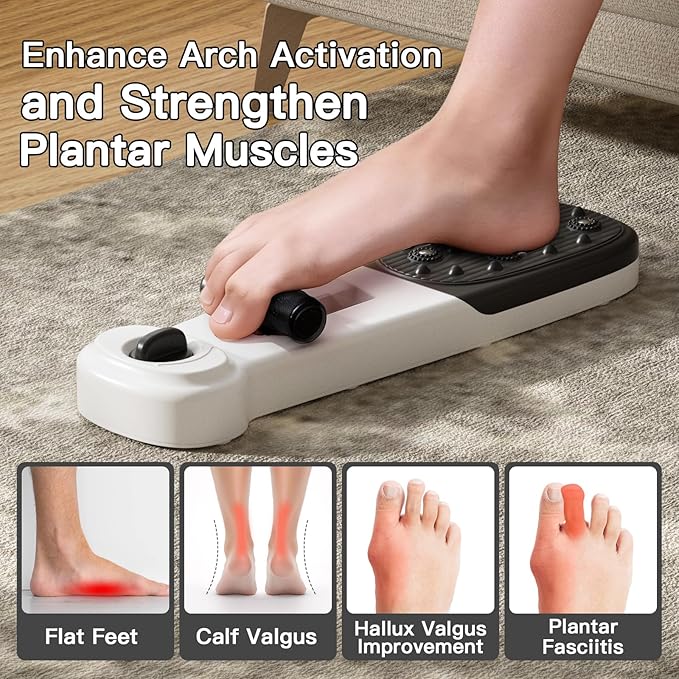 Foot Arch Trainer with Adjustable Resistance, Plantar Fasciitis Relief & Arch Support Strength, for Flat Feet, Foot Arch Exercise for Adults & Seniors