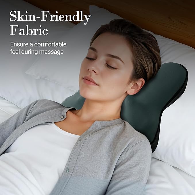 Cordless Back Massager FSA Eligible HSA, Shiatsu Neck Massager with Heat for Muscle Pain Relief, Kneading Massage Pillow for Neck, Back, Shoulder, Birthday Day Gifts for Women Men