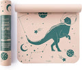 Myga Silk Print Kids Yoga Mat,Non-Slip Yoga Mat for Childrens Exercise, Fitness, Yoga and Mindfulness Lightweight, Easy Clean Play Mat for Girls and Boys