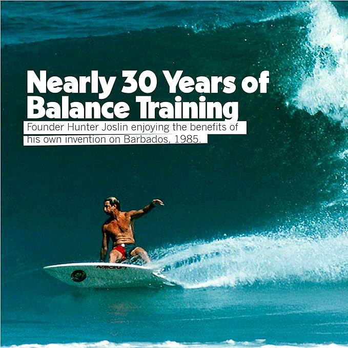 The Indo Board “Rocker” Training Package. Included Balance Board, Roller, and Cushion. Balance Training for Core Strength, Stability & Athletic Performance - Surfing, Skateboarding, Snowboarding. Designed for Progression.