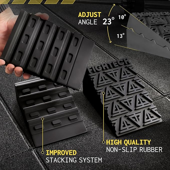 Squat Wedge Block for Elevated Heel Squats and Deadlifts - Improve Mobility, Balance, and Strength - Non-Slip, Versatile Trainer Aid