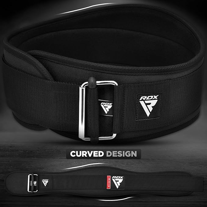 RDX Weight Lifting Belt AUTO LOCK, 6.5” Padded Back Support, Men Women Gym Fitness Strength Training, Bodybuilding Powerlifting Weightlifting Workout, Deadlift Squat, Pro Exercise Equipment