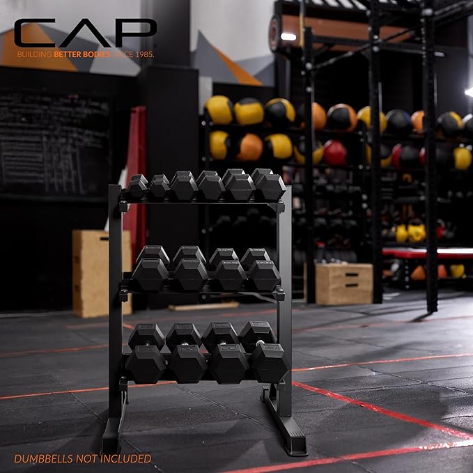 CAP Barbell Heavy-Duty Dumbbell Rack Pound Dumbbell Pairs