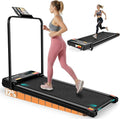 ANCHEER Treadmill with 12%/15% Incline, Folding Walking Pad with Handle Bar, 320-450lb Capacity Under Desk Foldable 3.5HP Treadmills for Home/Office/Gym,Installation-Free