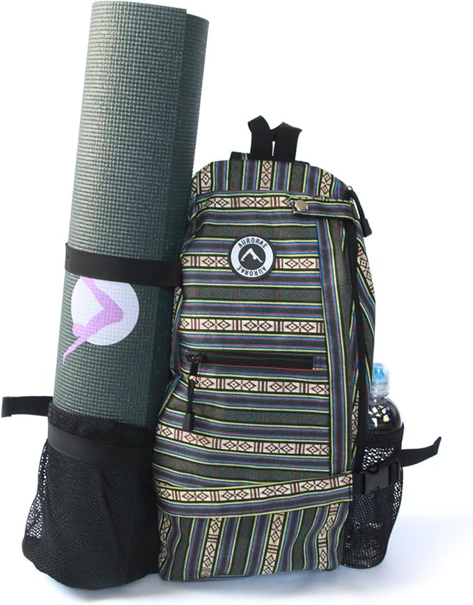 AURORAE Yoga Mat/Gym/Picklleball Cross-body Travel Sling Back Pack. Mat sold separately.