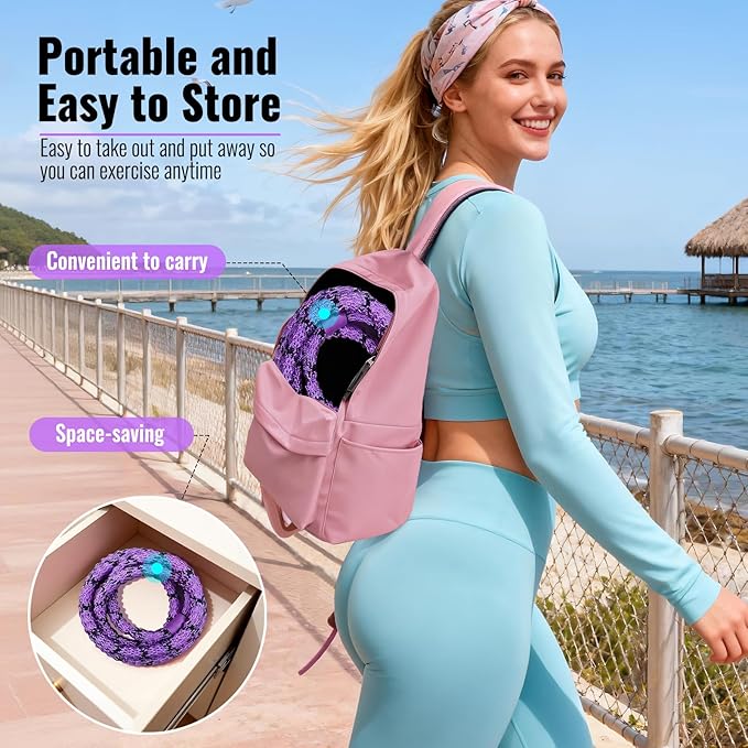Soft Hula Hoop for Adults 3.3lb Weighted Hula Hoops for Women Weight Loss Pilates Equipment Infinity Hoop Soft Spring Weighted Hoop for Adults Women Beginners Kids Home Travel Gym