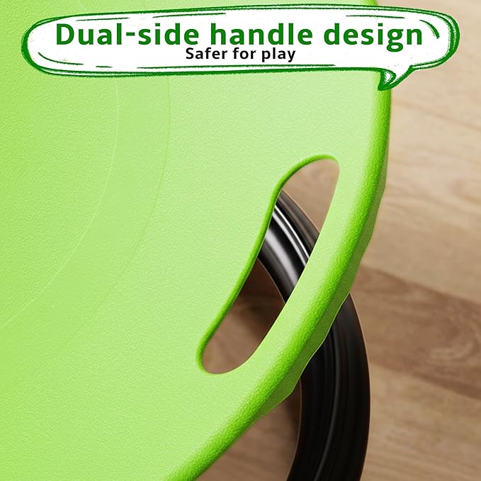 1 Durable Plastic Rotating Sensory Chair - Pilates Stability Chair, Oval Eggshell Design, Upgraded Non-Slip Base, Office Stool, Training And Rehabilitation Equipment, Suitable For Home Use (green)
