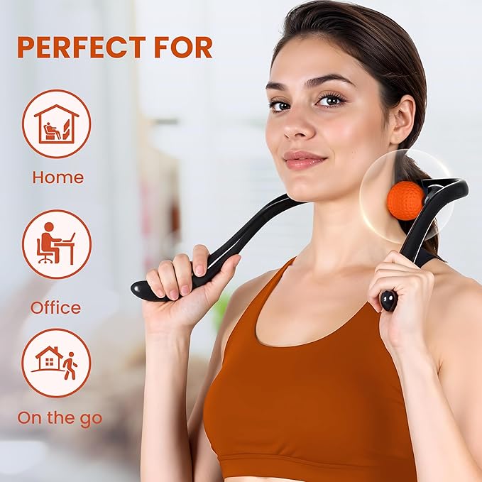 Gideon™ Neck and Shoulder Therapeutic Self-Massage Tool Dual Trigger Point Deep Tissue Massage
