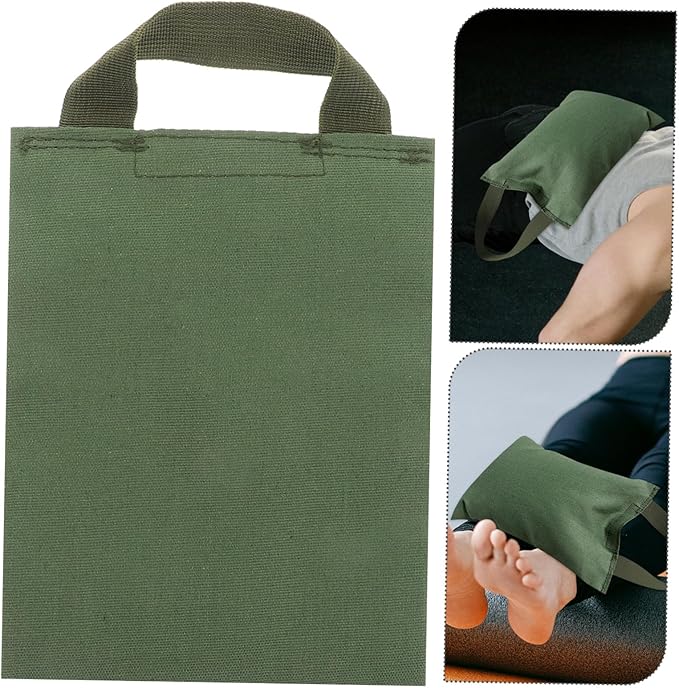 NOLITOY 2Kg Canvas Sandbag with Handle Fillable Weights Bag for Yoga and Fitness Training Weight for Versatile Workouts Durable and Easy to Clean