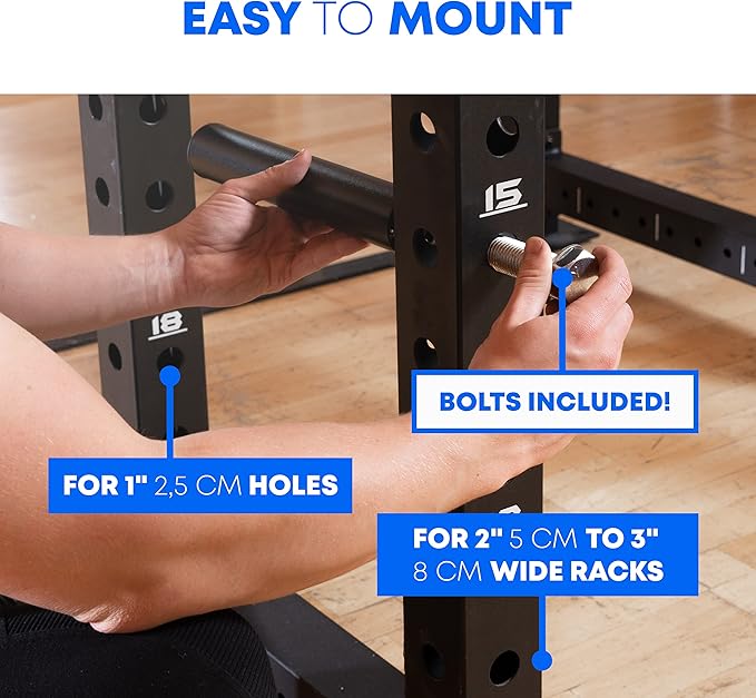 Weight Plate Holder Power Rack Attachment Barbell Safety Bars 2 Inch Olympic Plate Storage Power Squat Rack Holder Hooks Barbell Stand Holder Bar Weight Plates for 2x2 3x3 2x3 Power Cage Accessories